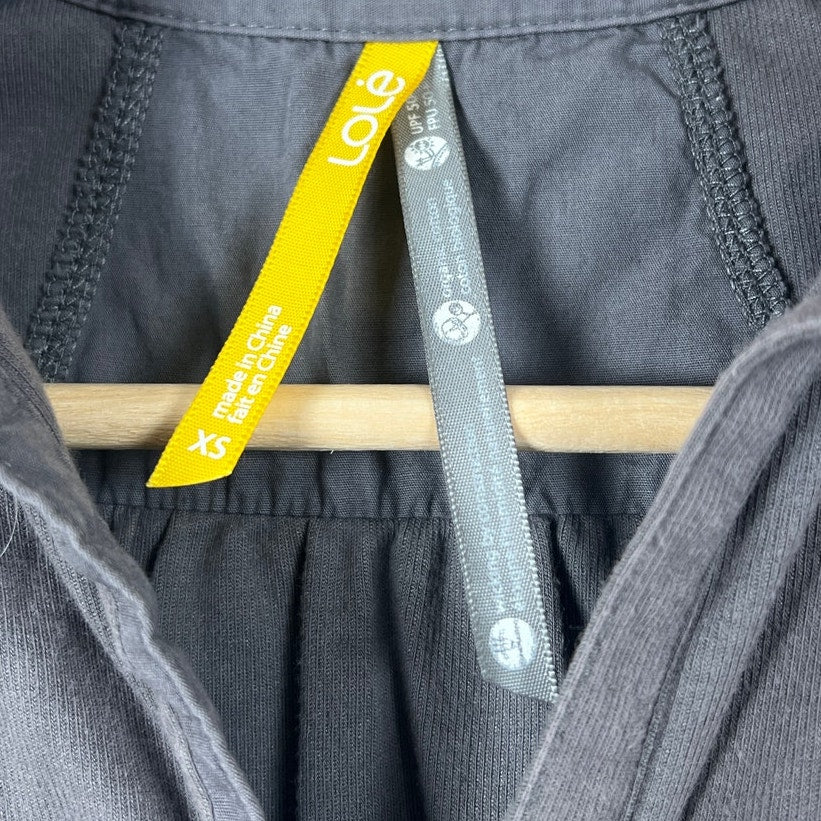 Lole Cross Court Polo Tank In Gray Women's Size Small