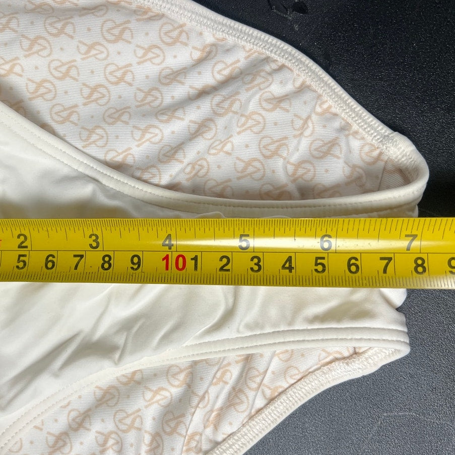 Victoria Secret XS White Gold Bikini Swim Bottoms