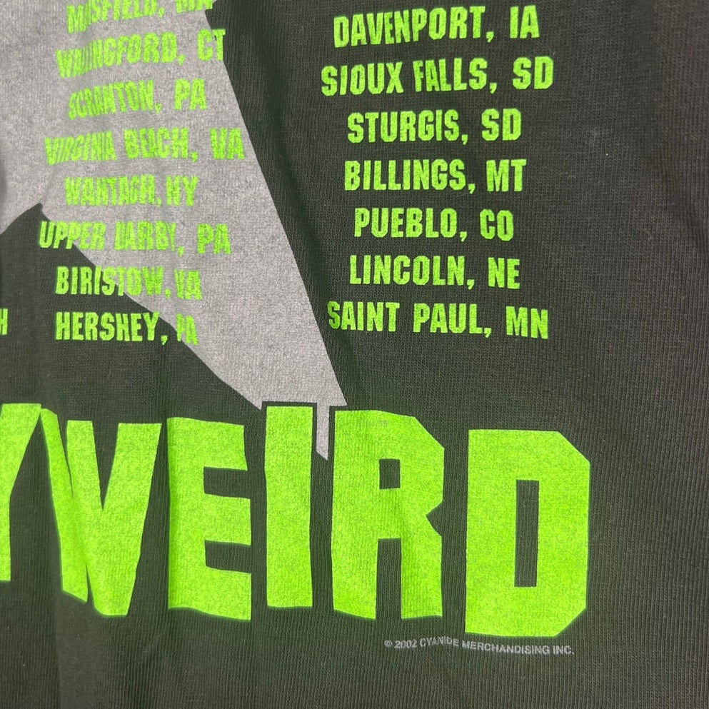 Vintage Poison Hollyweird Tour T- Shirt Black band Size XL 2002