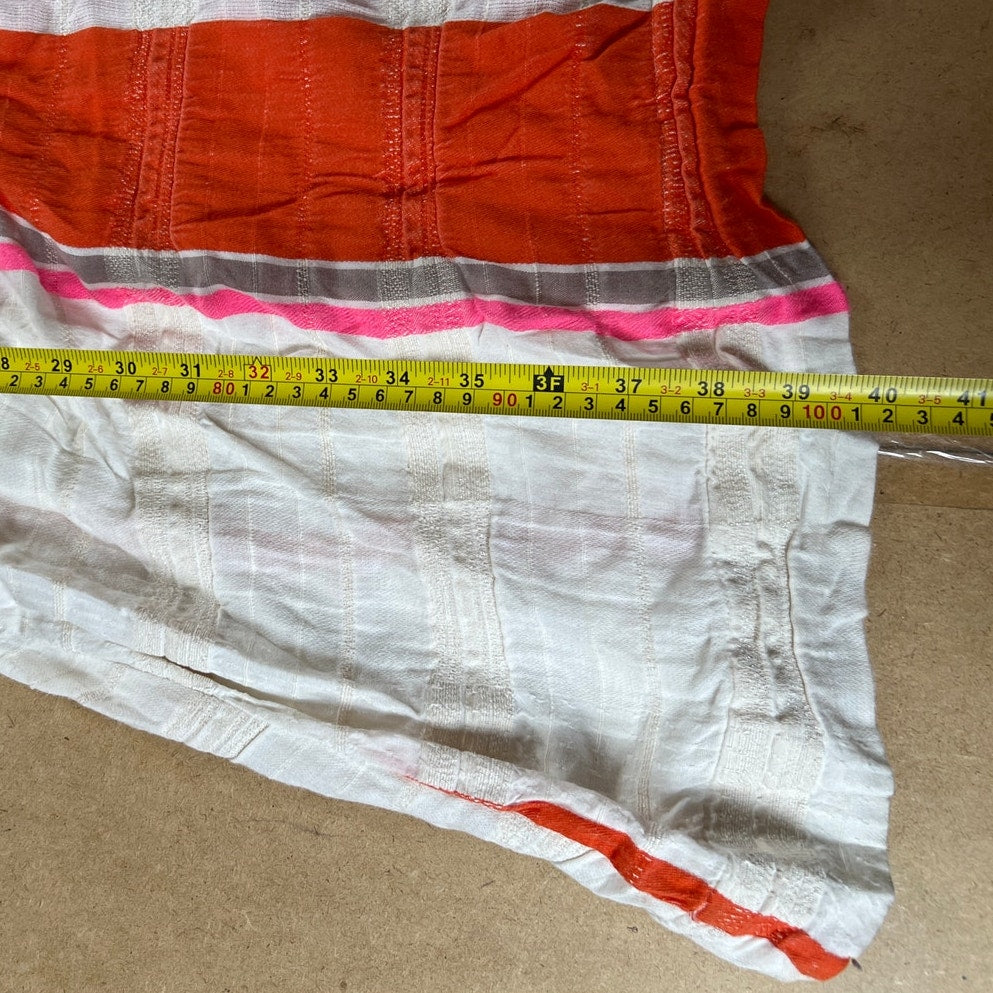 Ace & Jig Women's Striped Dress Size Medium Belted Blended Cotton