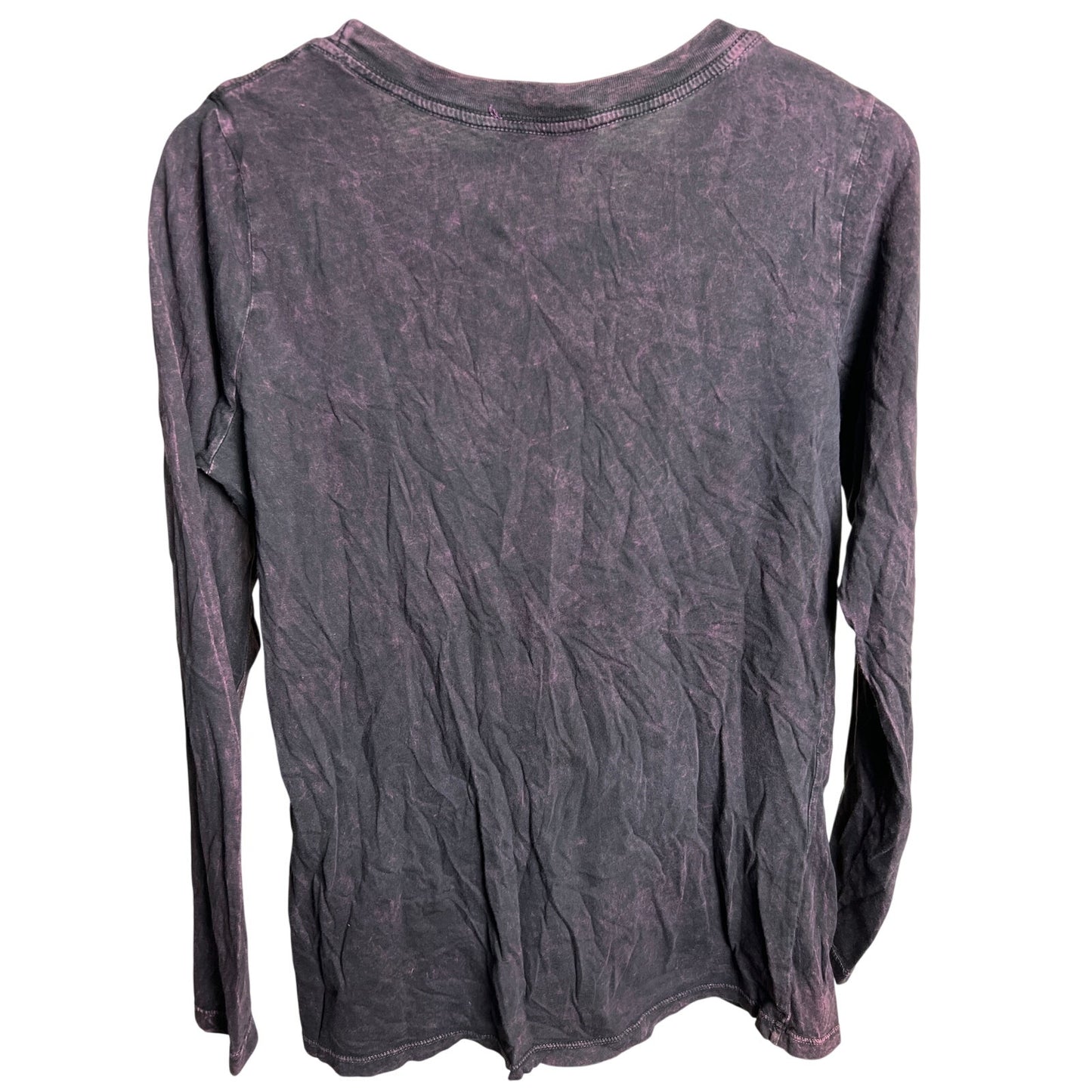 Ragzzz Women Butterfly Grunge Graphic Long Sleeve Purple