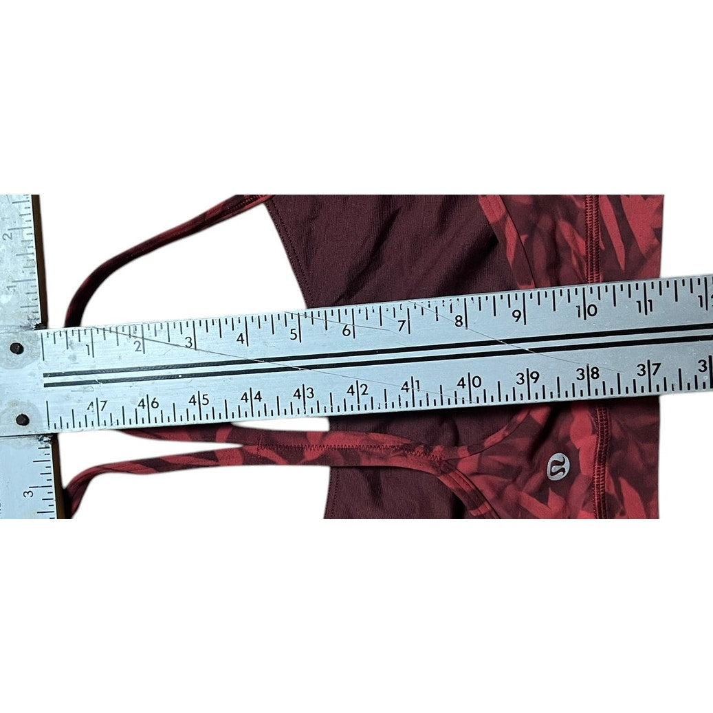 Lululemon Women's Bra Light Support Red Leaf *Dimensions in Picture*