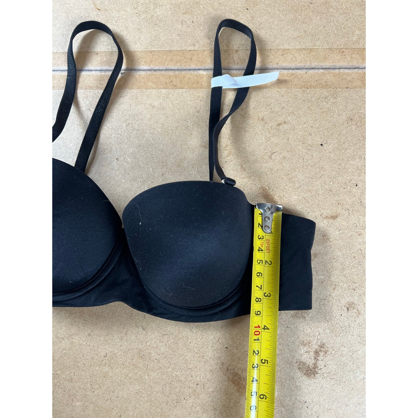 Aerie Bra Womens 32B Black T-Shirt Molded Padded Underwired Seamless Adjustable