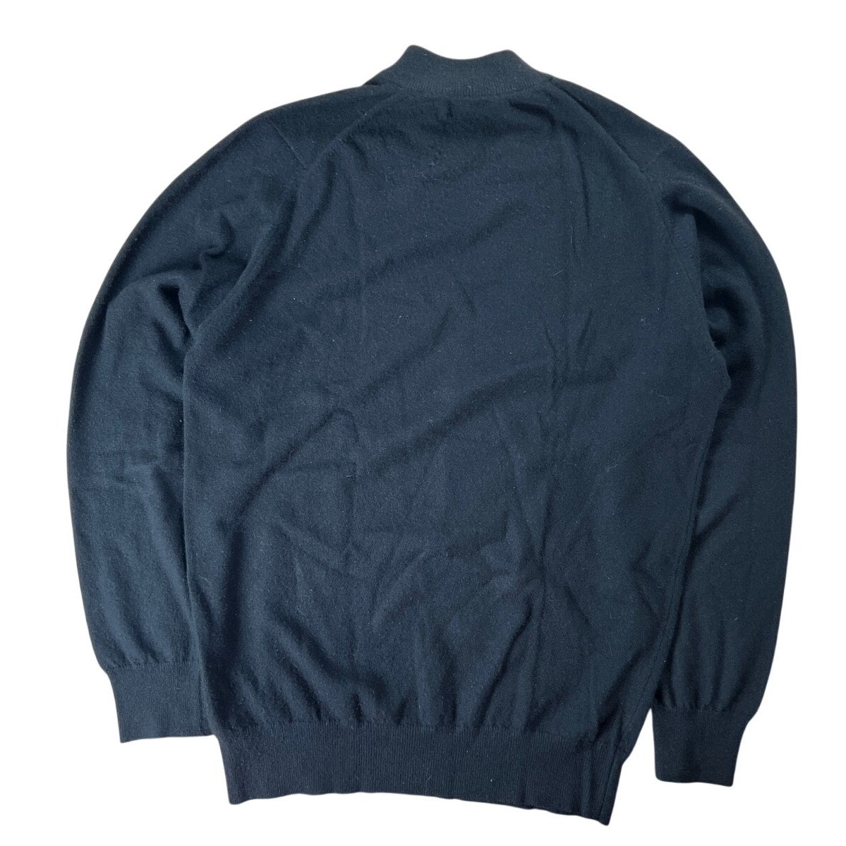 Alan Paine Luxury Men’s Cashmere Turtle Neck Pullover Sweater Black Size LT