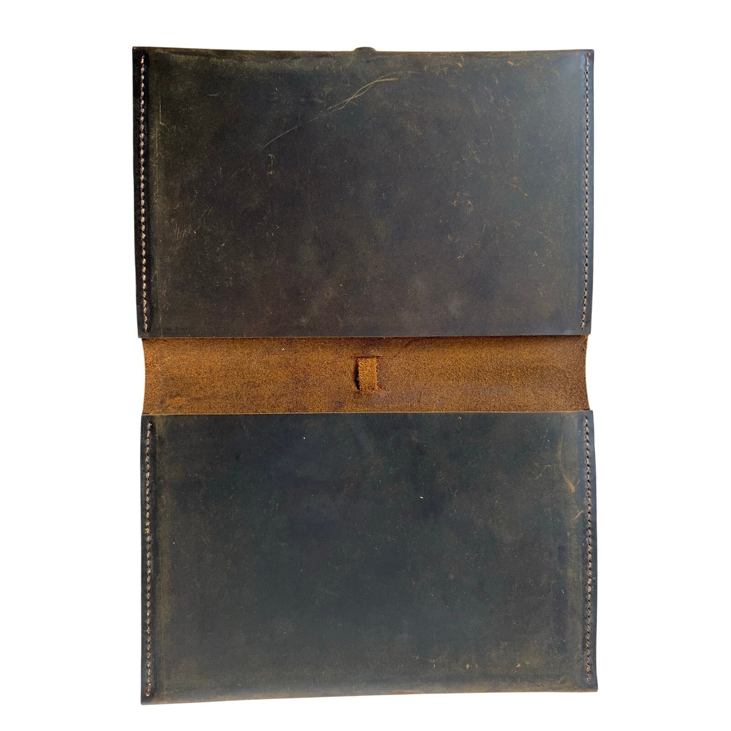 Handmade Brown Leather Journal Cover Medium Bookbinding Notebook Rustic
