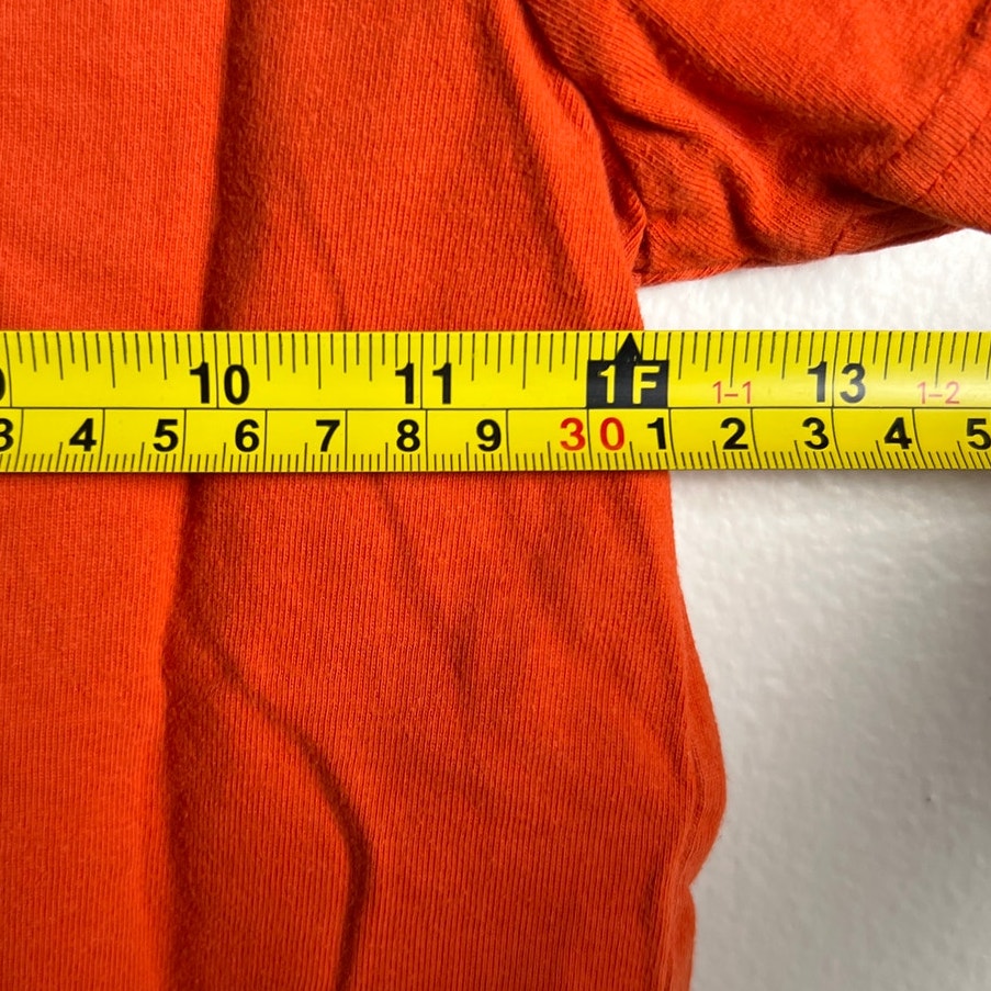 Mini Boden Orange T-shirt With Electric Eel Appliqué Design Youth 5-6