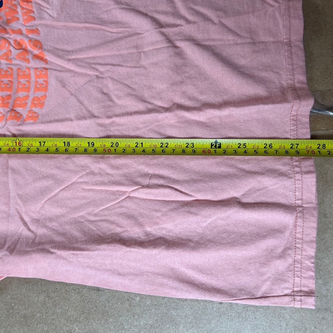 Champion Retro Peach Skater Girl Graphic Tee XL