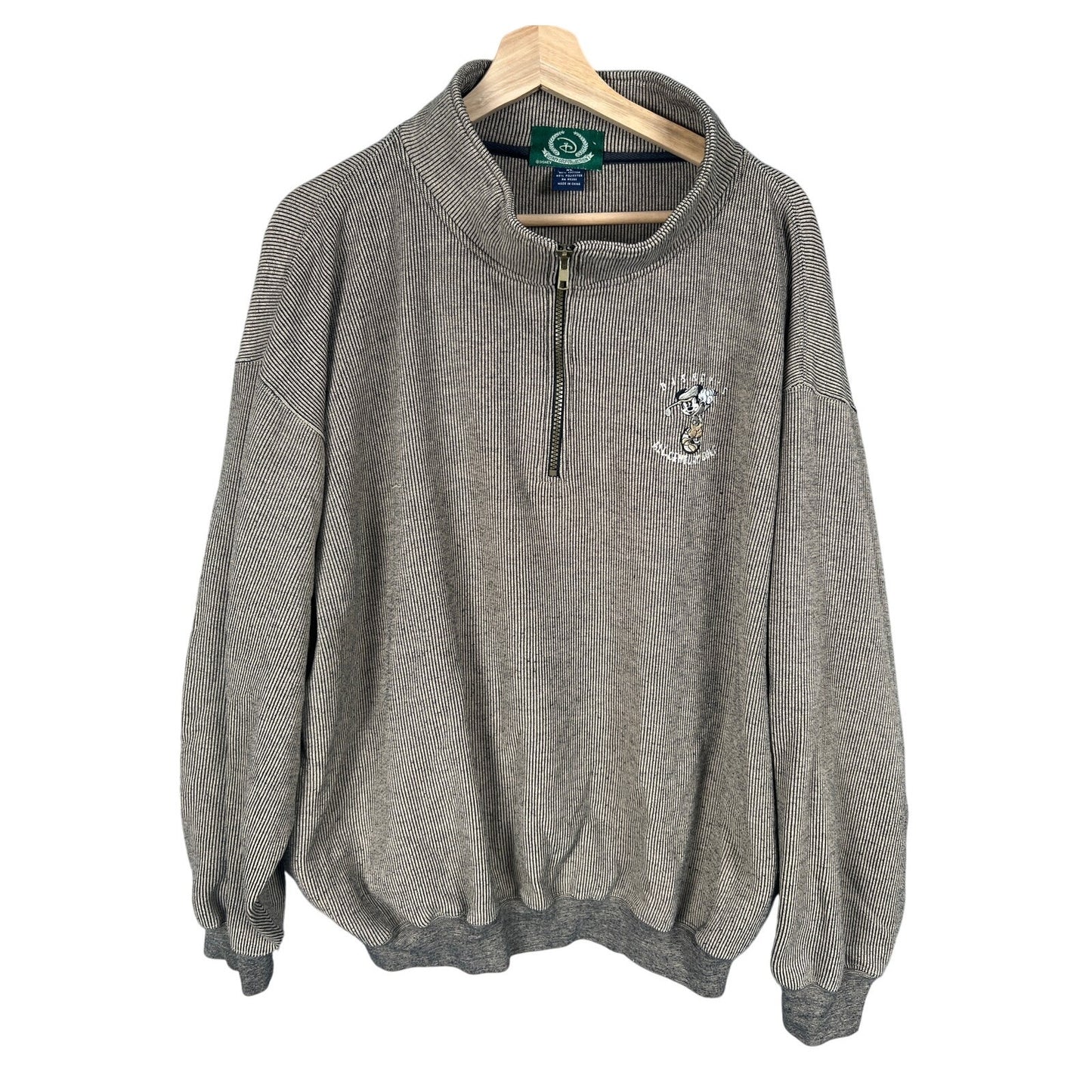 Vintage Disney Golf Collection Size xl Crewneck 1/4 Zip Pullover