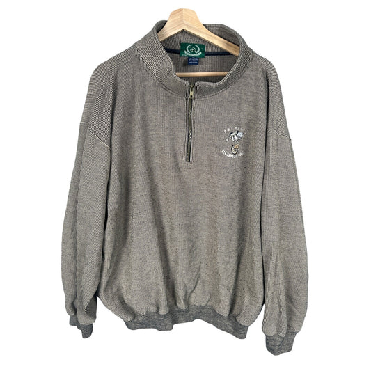 Vintage Disney Golf Collection Size xl Crewneck 1/4 Zip Pullover