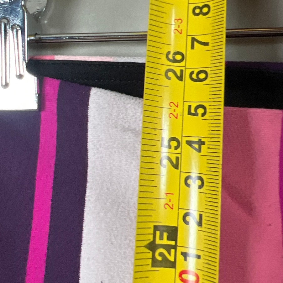 Lululemon Core Kicker Crop Black/Assorted Stripes Leggings Size 4