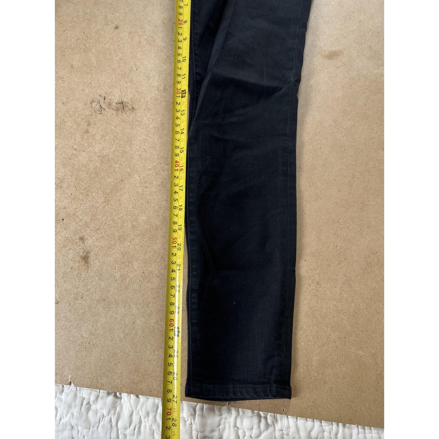 Madewell Jeans Womens 29 Black Skinny Dark Wash Stretch Denim 5-Pocket Zip