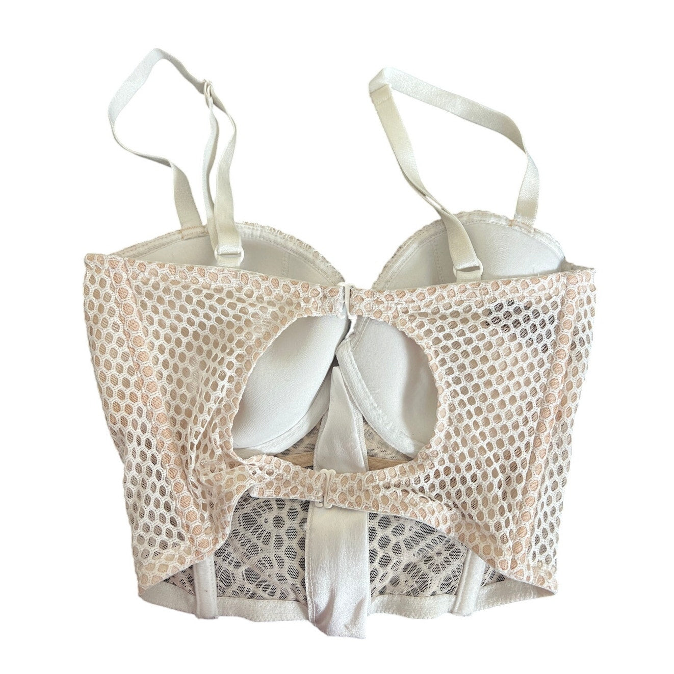 Victoria's Secret Corset Bra Zipup Front Close Bra Size 32DD