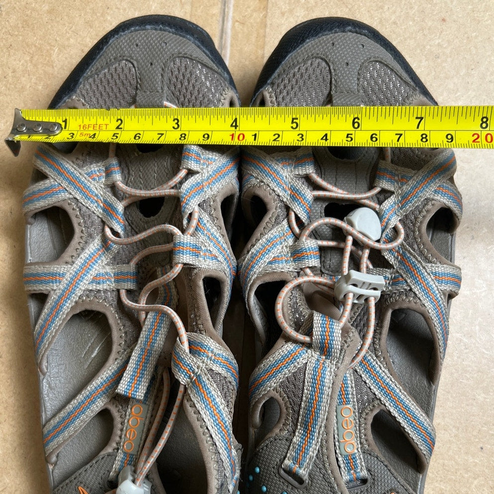 Abeo Gray and Orange  Sandals W 12 1/2