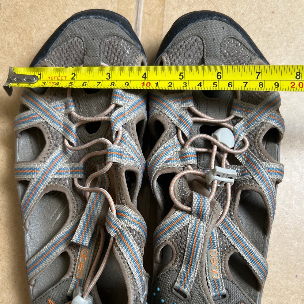Abeo Gray and Orange  Sandals W 12 1/2
