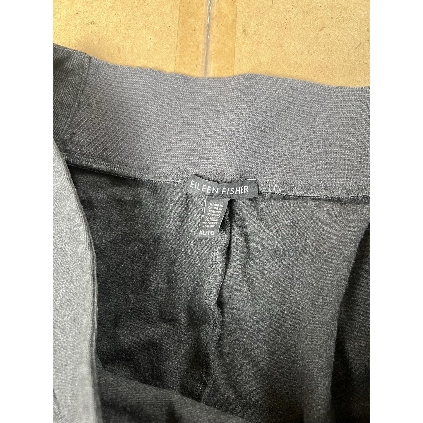 Eileen Fisher Pants Womens XL Gray Jogger Pull On Elastic Waist Jersey