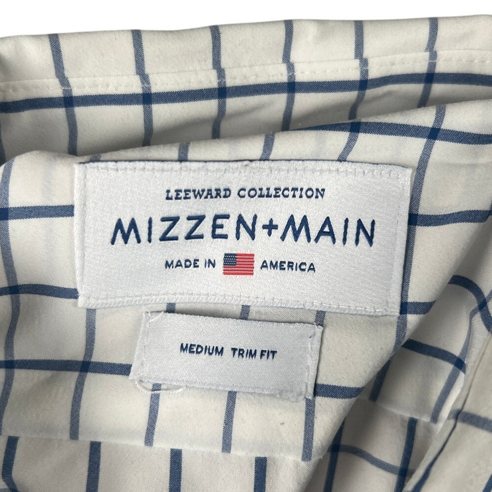 Mizzen + Main Leeward Collection Medium Trim Fit Polyester Button Up