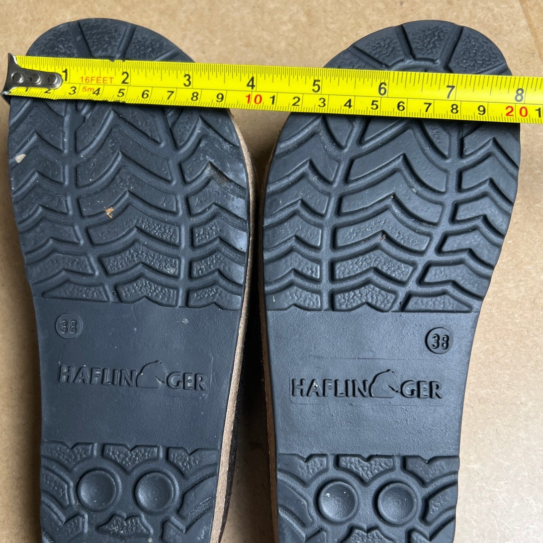 Haflinger Unisex Gray Grizzly Closed Heel Style Wool Clogs Size 38