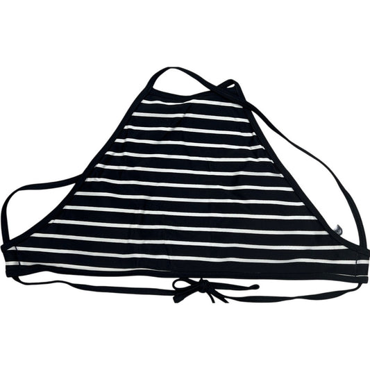 Aerie Triangle Striped Swim Top XS Crop Halter Tie