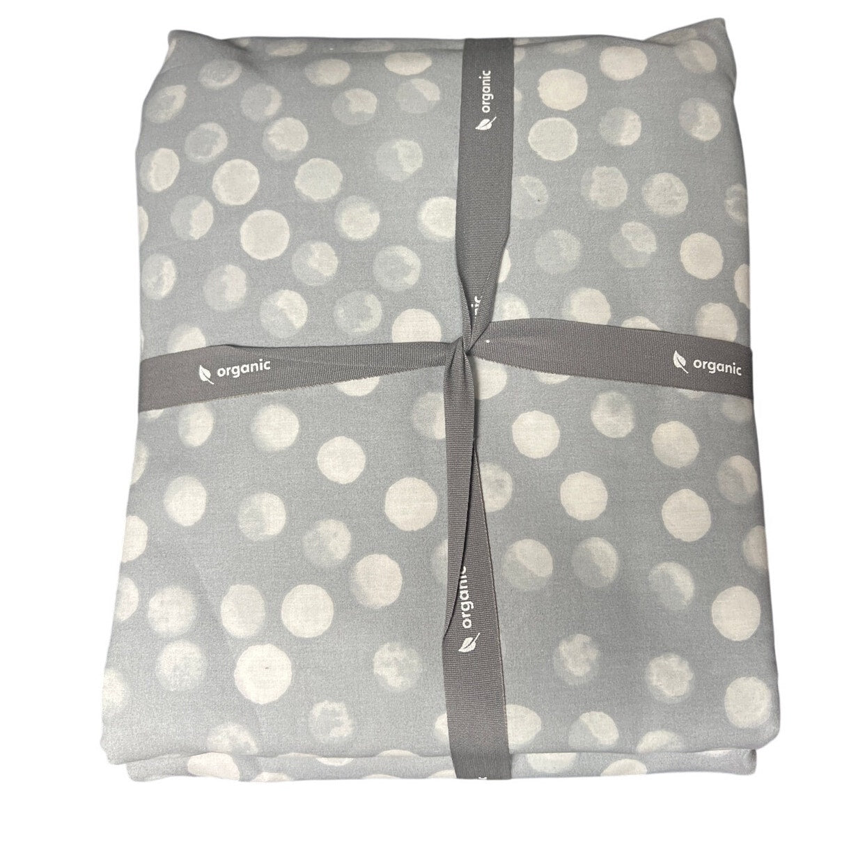 West Elm Organic Rolling Dot Duvet Cover Twin Horizon Gold New NWT MSRP $90