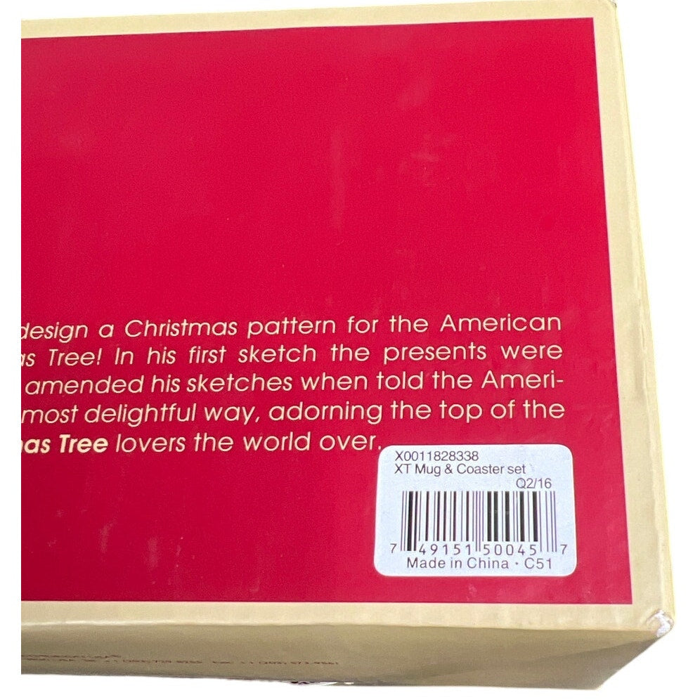 Spode Pimpernel A Christmas Tree Mug & Coaster Set NEW