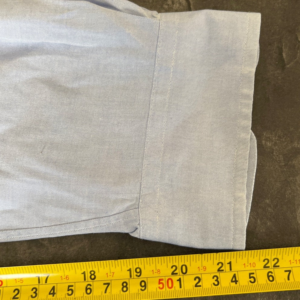 Ralph Lauren Size 16 Button Down 100% Cotton Blue 34/35