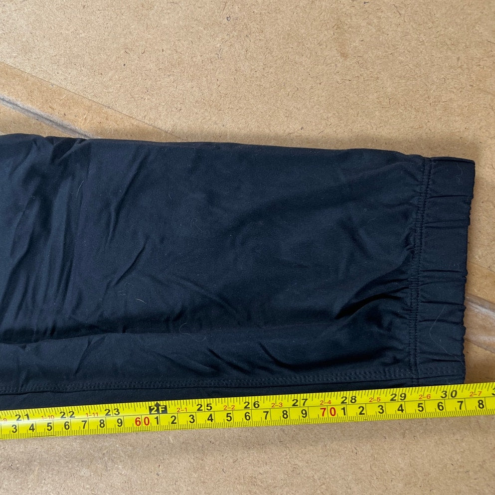 Zyia Trail Jogger Pants Micro Stripe Active Performance Black Women Large