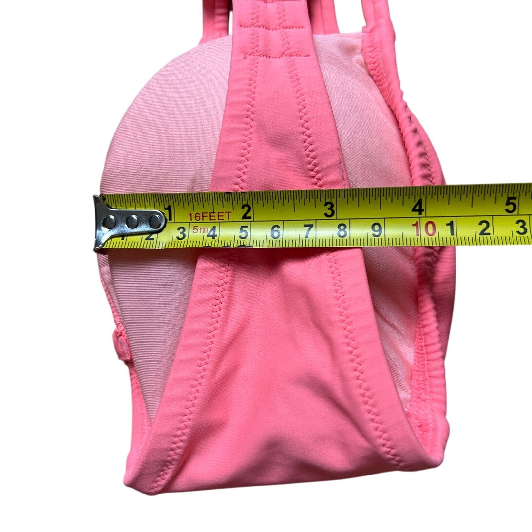 Victoria Secret Strapless Pink Bikini Top Size Large