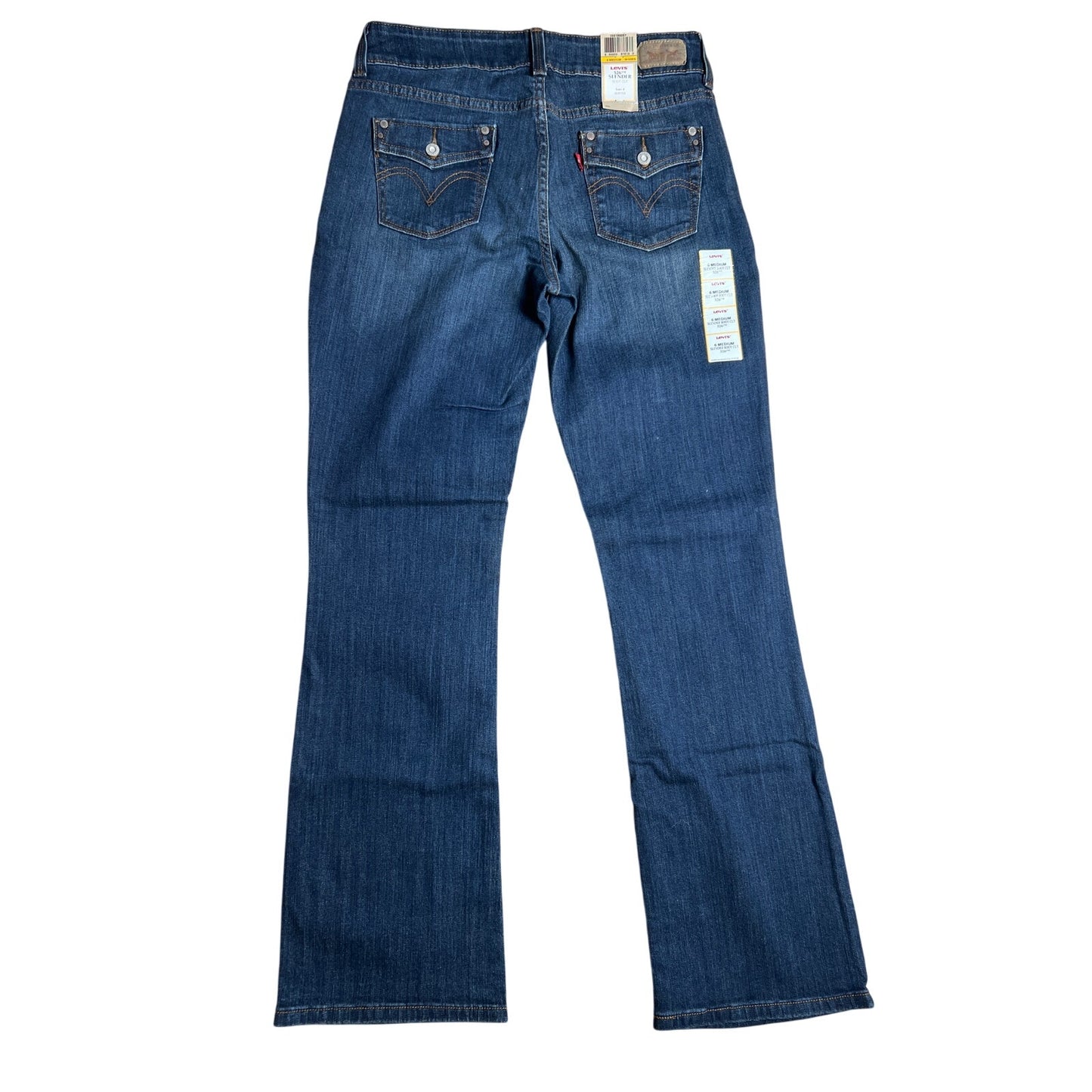 NWT Levis 526 Slender Boot Cut Women's Blue Jeans Stretch Size 6