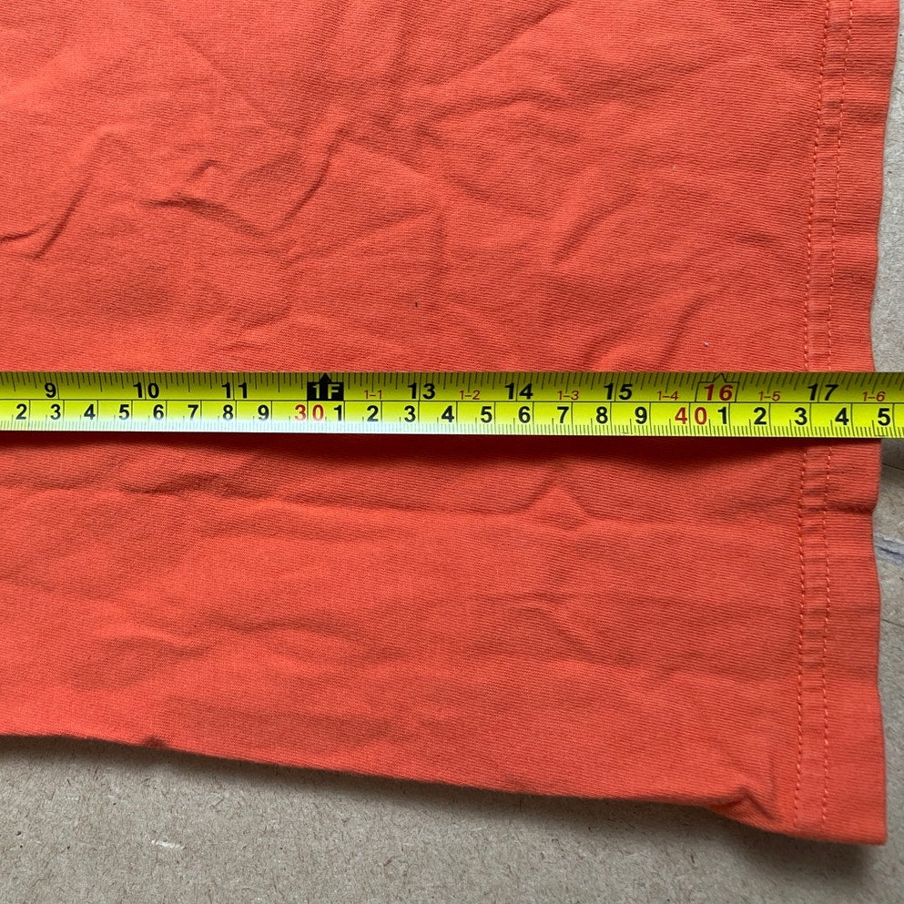 Mini Boden 6-7Y Boys Orange Cricket Graphic T-Shirt