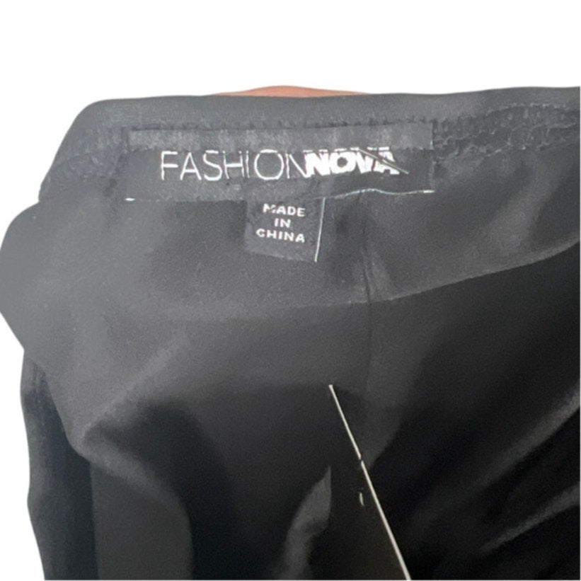 NWT Black Lace Strapless Bodysuit Women Size XL