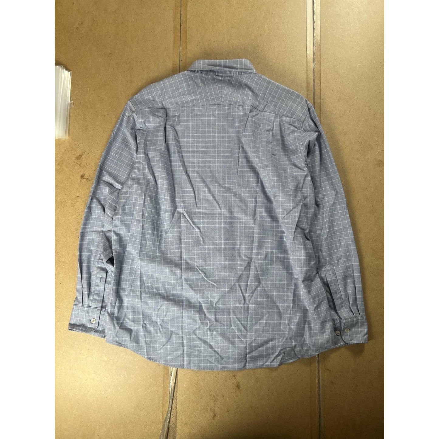 Charles Tyrwhitt Shirt Mens XL Blue Check Long Sleeve Button Up Non-Iron