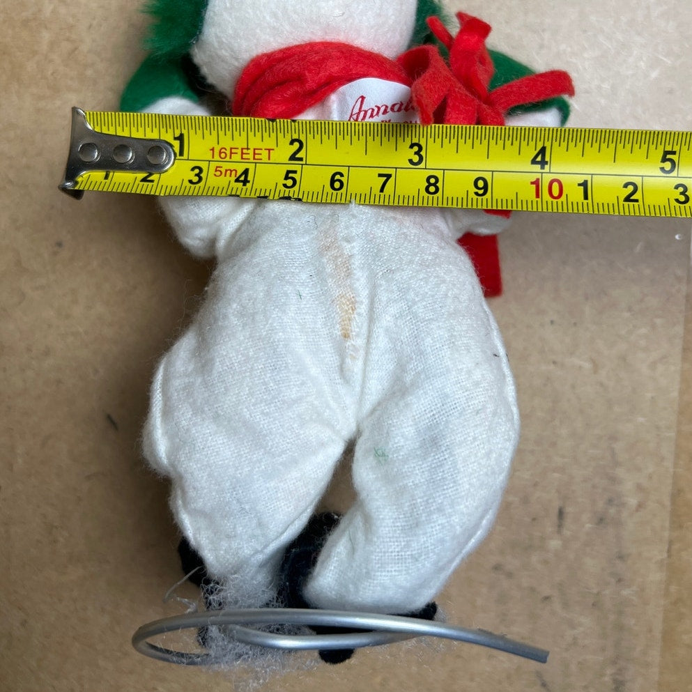 Vintage Annalee Doll 1982 Snowman with Pipe and Scarf