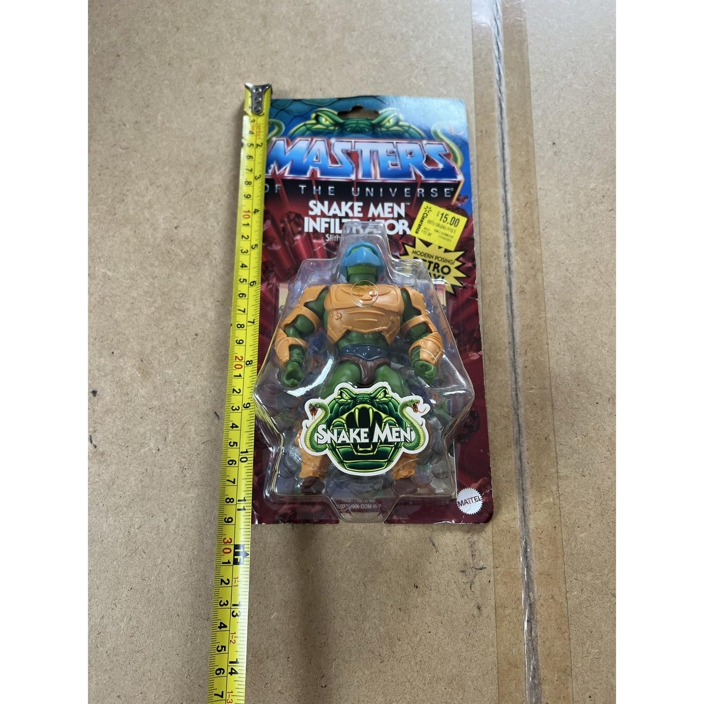 Masters Of The Universe Snake Men Infiltrator Action Figure 1:12 Boxed Green