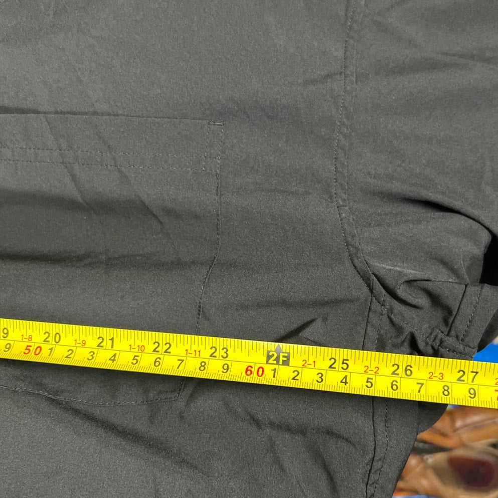 Athleta XL Button Down Black Long Sleeve Oversized Women's