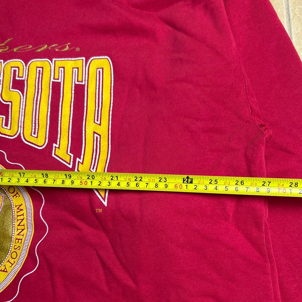 Vintage University Of Minnesota Gopher Red Crewneck Sweatshirt Size XL