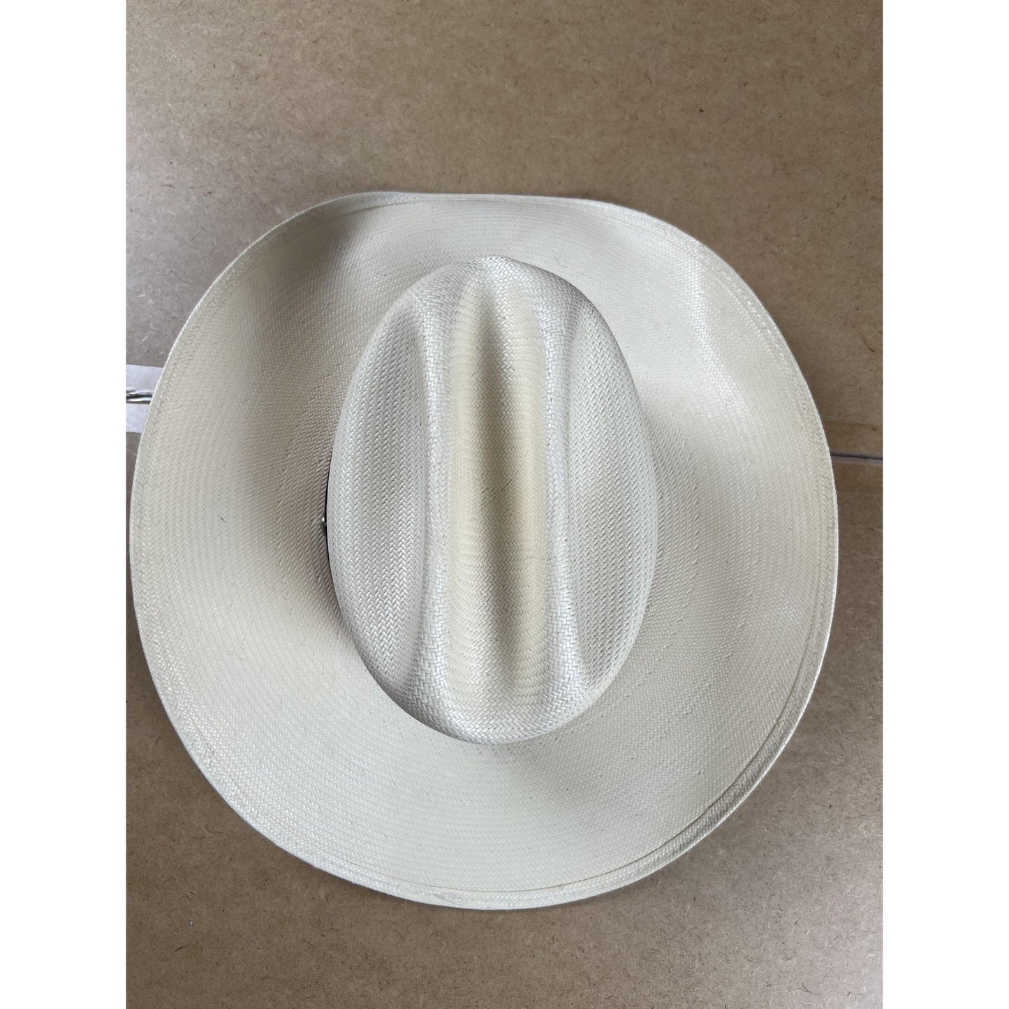 Resistol Western Straw Hat 7 56 Genuine Shantung Panama White 10X Cowboy