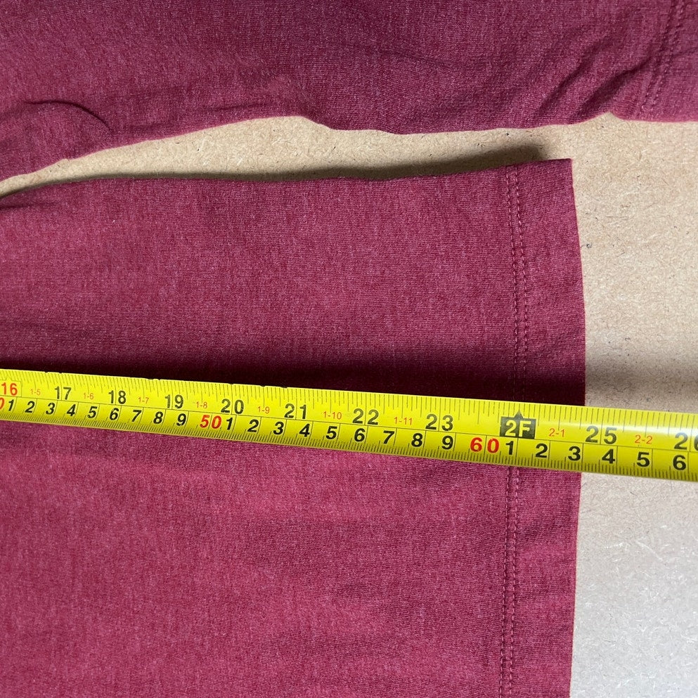 Patagonia Organic Cotton Burgundy Long Sleeve Shirt Men Small