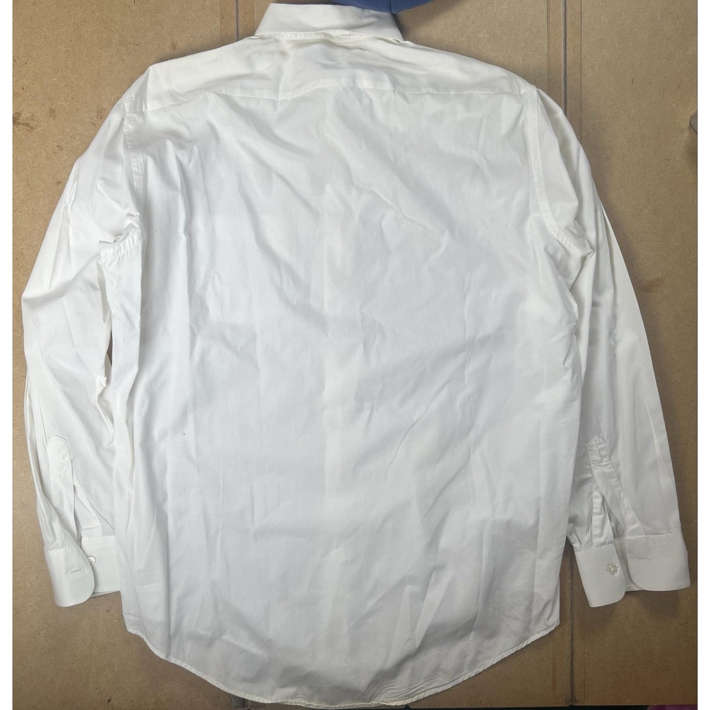 Christian Dior Shirt Mens L White Long Sleeve Button Up Cotton Business