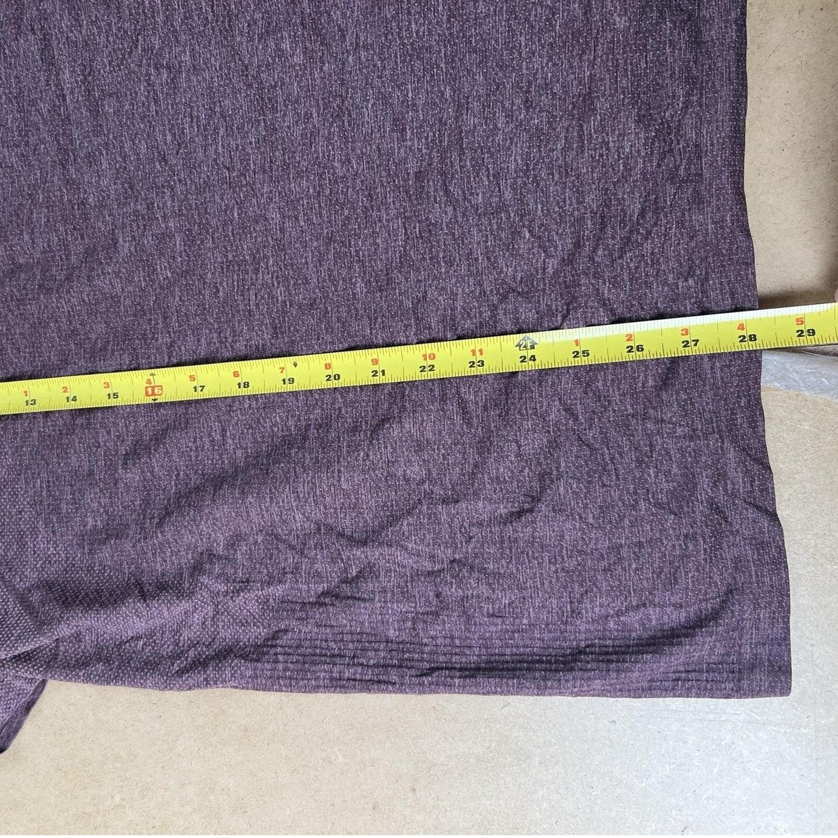 Lululemon Shirt Mens XL Purple Athletic Performance Crew Neck Tagless Logo