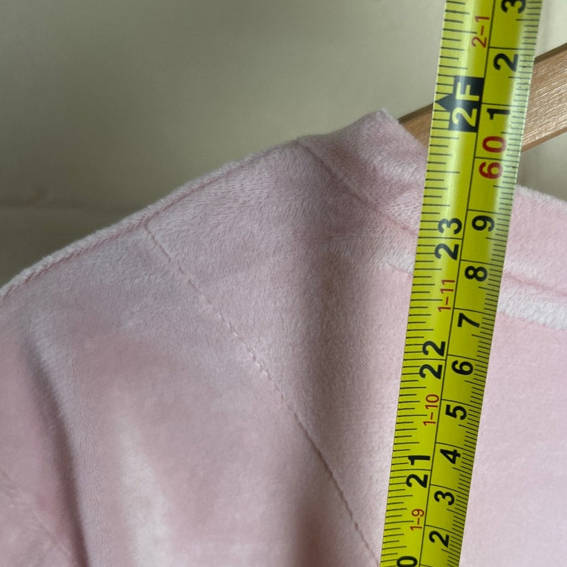 Juicy Couture Sleepwear Pink Velvet Rhinestone Top Medium