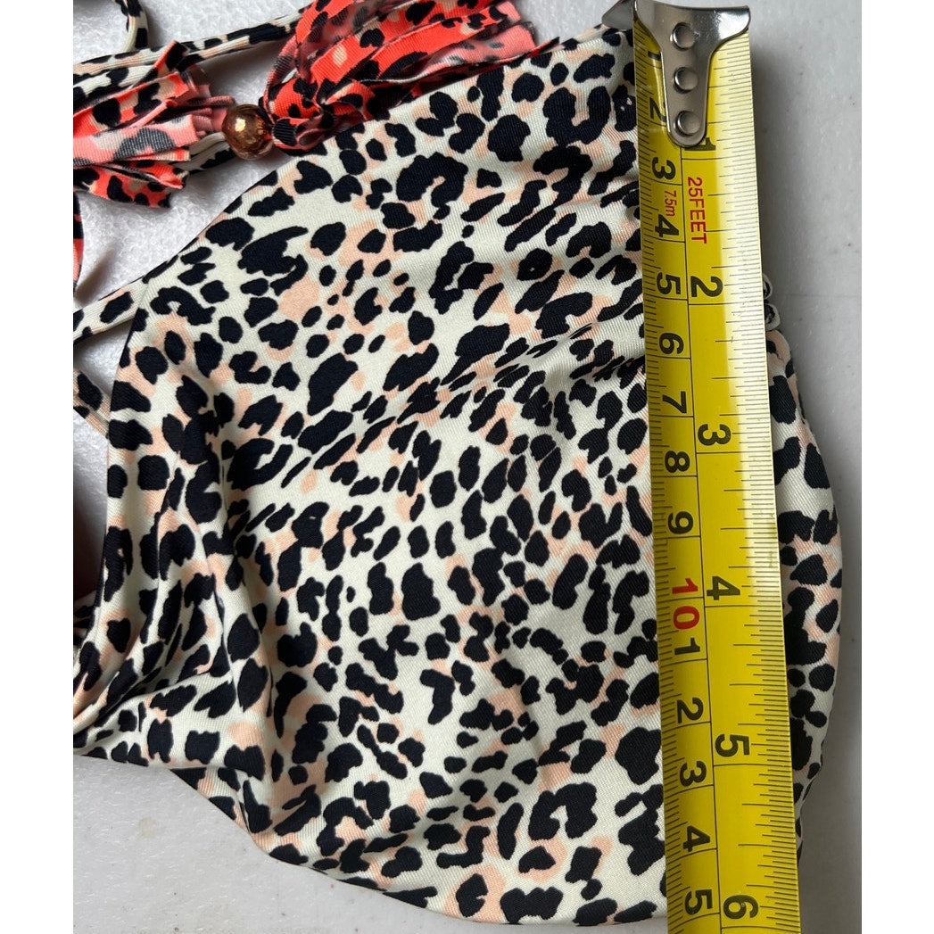 H&M Cheetah Print Orange & White Bikini Top 10