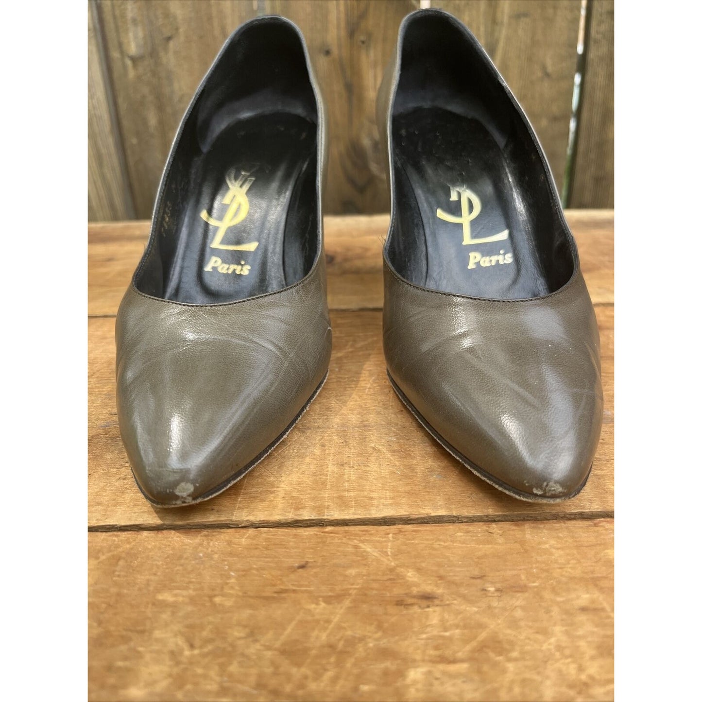 Vintage YSL Saint Laurent Paris 80 Pump Shoe Sz 8 M Paris Made In Italy
