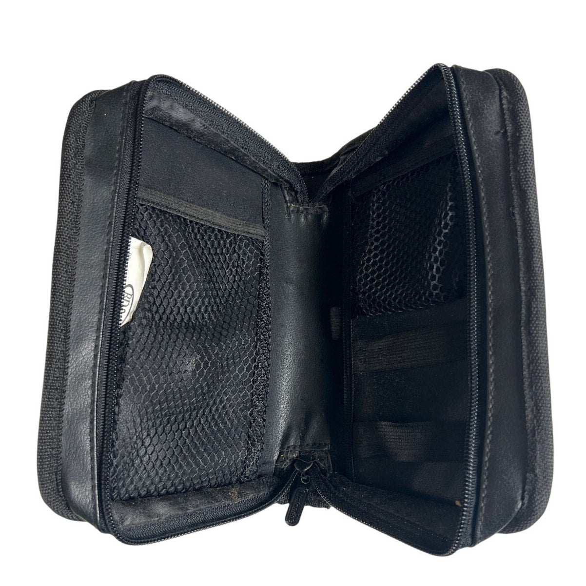 Nintendo Gameboy Advance SP Black Leather Carrying Case GBA Travel Cases