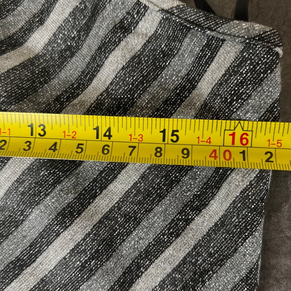 Express Large Striped Tank Halter Tops Acrylic