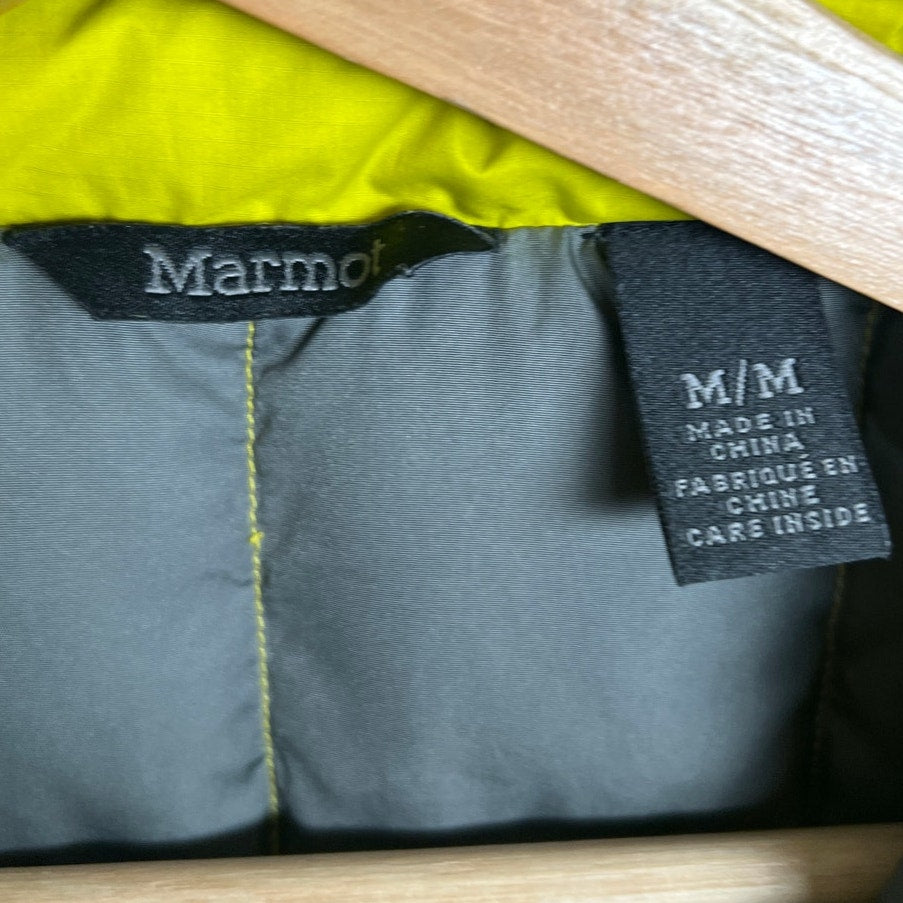 Marmot Puffer Vest Yellow Medium Girls Youth *Damage*