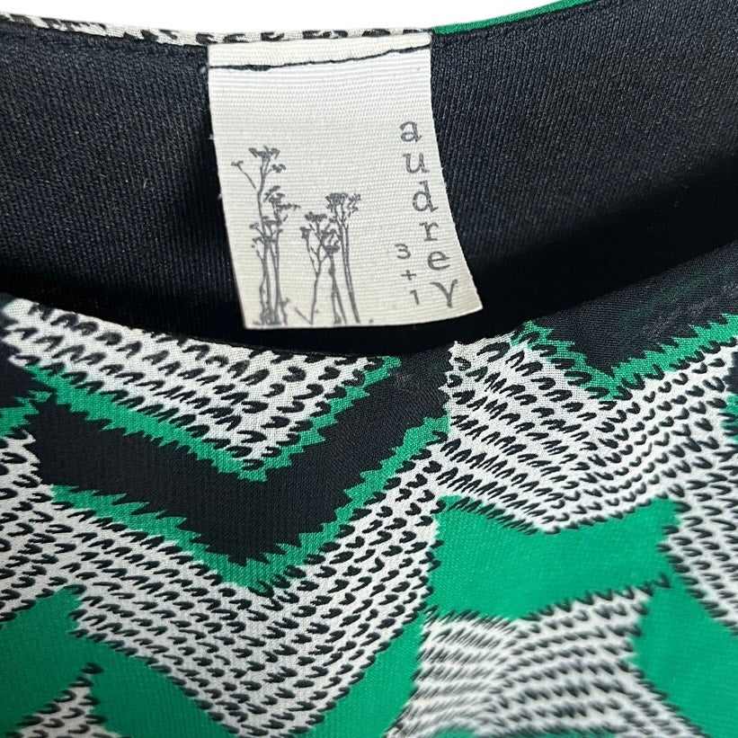 Audrey 3 + 1 Green Above Knee Mini Dress *Dimensions In Pictures*