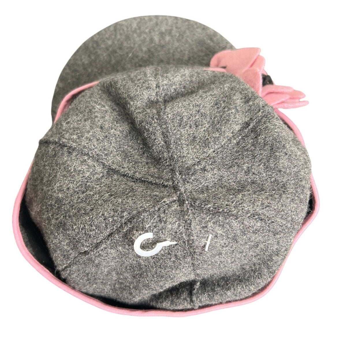 Stormy Kromer Hat Cap Size 7 /8 Fitted Gray Pink Petal Wool Blend Women's