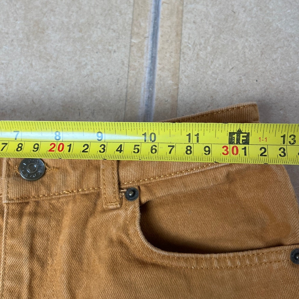 NA-KD Womens Jeans 34 Tan Wide Leg High Waisted