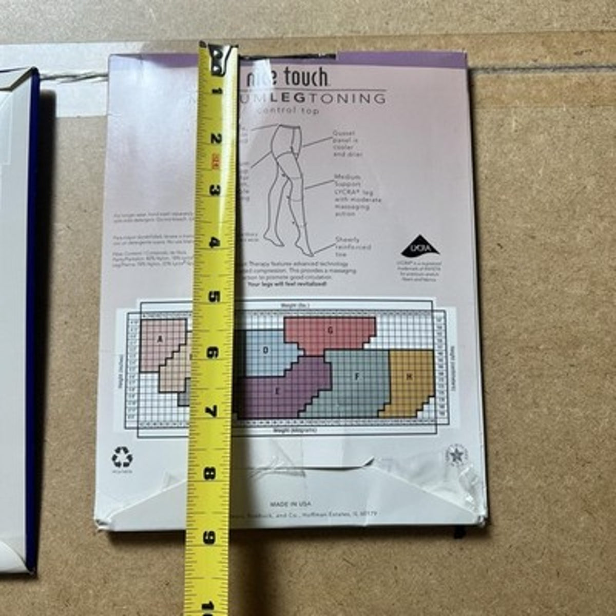 Mixed Brands Pantyhose Womens F Multicolor Control Top Support Lot 2 Navy USA
