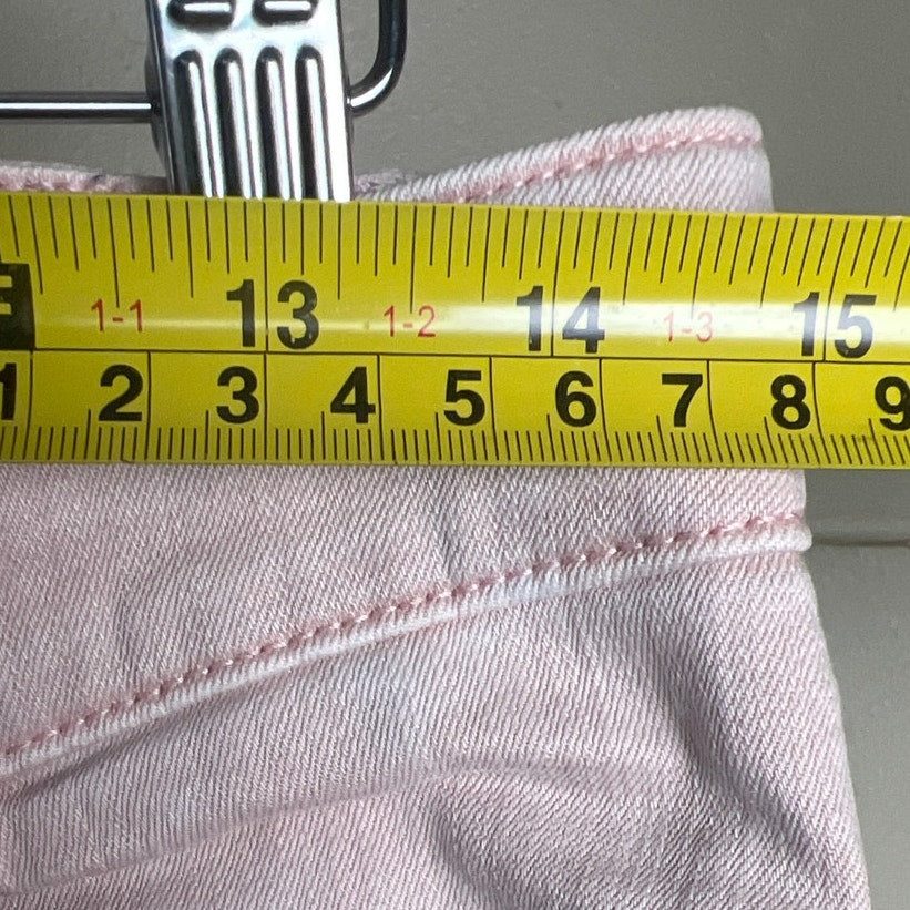 Ecru Size 4 Ivory Pink Skinny Leg Stretch Pants